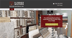 Desktop Screenshot of luisibuildingmaterials.com
